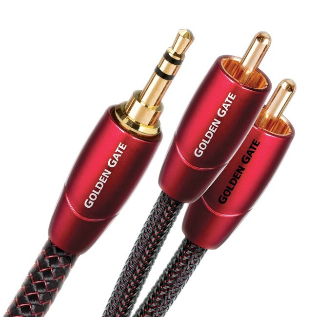 AudioQuest Golden Gate Mini-jack vers RCA – Câble audio premium