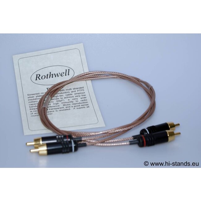 Rothwell River Interconnects (Standaard RCA Plugs)