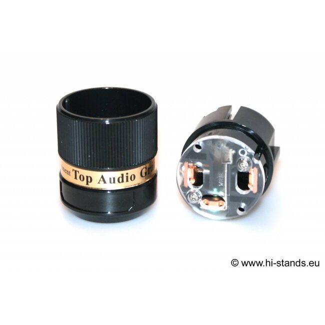 IeGo Schukostecker aus Reinkupfer 8055 BK (Cu)