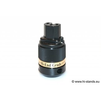 IeGo Fiche IEC plaquée rhodium 8075 BK (Ru)