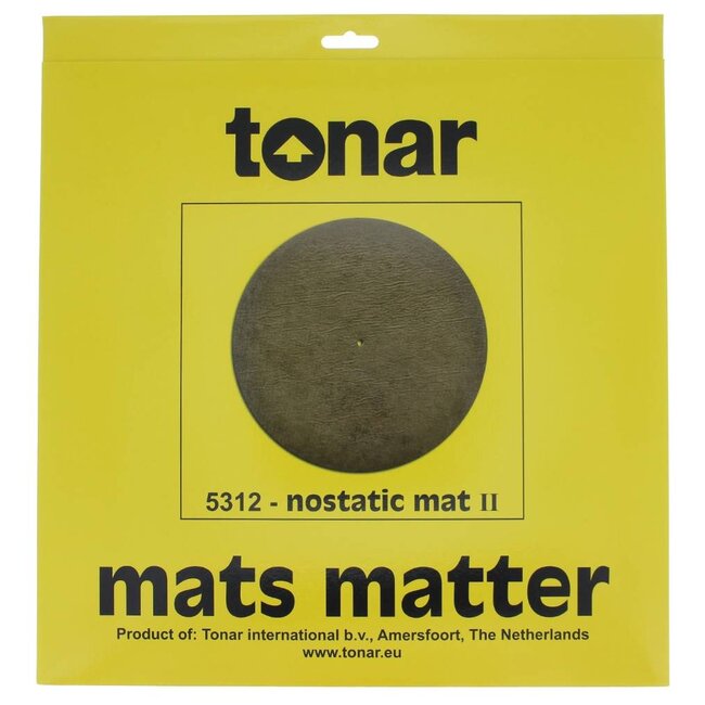 Tonar Nostatic Mat II tapete antiestático para gira-discos 2 mm