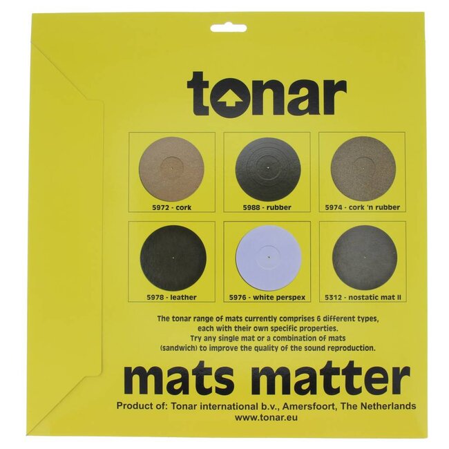 Tonar Pure White Perspex – tapete para gira-discos 2 mm
