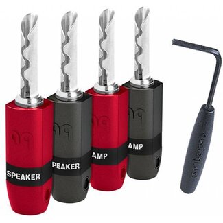 AudioQuest SureGrip 300 Banana Zilver