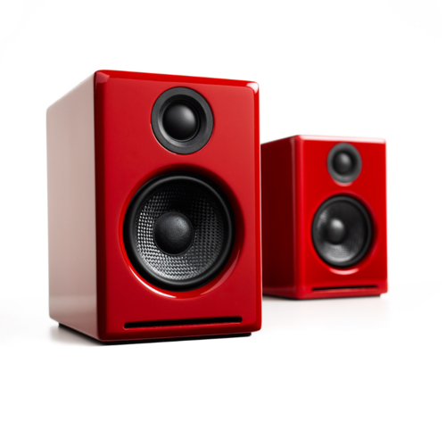 AudioEngine A2 + draadloze luidsprekers (rood) AudioEngine A2 + draadloze luidsprekers (rood)