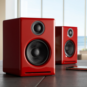 AudioEngine A2+ Wireless Speakers (Red)