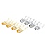 Oyaide GYT Spade, 24K gold (4 Pieces)