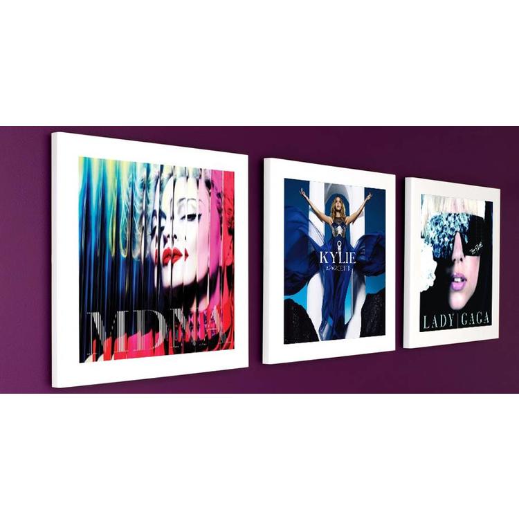 Art Vinyl 3 x Play & Display - White