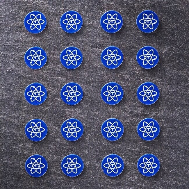 Telos Audio Design Rare Earth Elem. Stickers  Round 5 & Square 6 mm