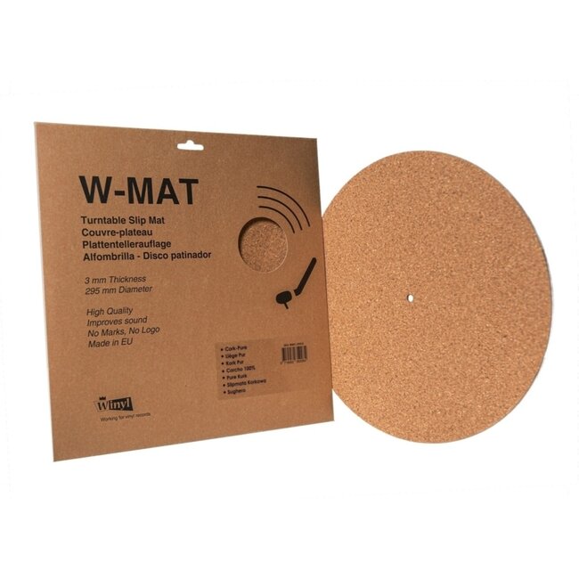 Winyl W-Mat Cork Turntable Mat – 100% Natural Cork
