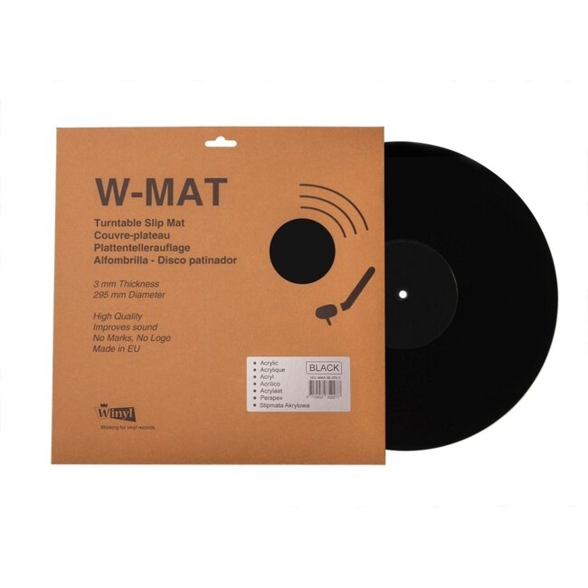 Winyl W-Mat Acrylic Black – Turntable Mat
