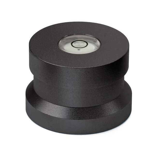 Dynavox Aluminium-Puck mit Wasserwaage (schwarz)