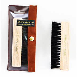 Simply Analog Vinyl record brush (Natural wood)