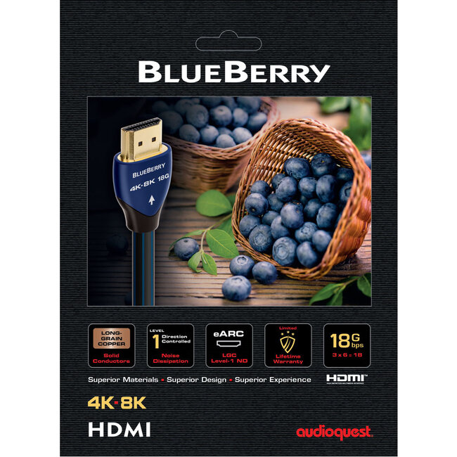 AudioQuest BlueBerry HDMI (18Gbps 4K-8K)