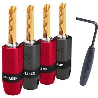 AudioQuest SureGrip 300 Banana Goud (set van 4)
