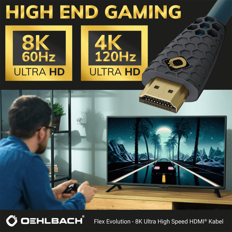 Oehlbach Flex Evolution 8K Ultra High-Speed HDMI® Cable