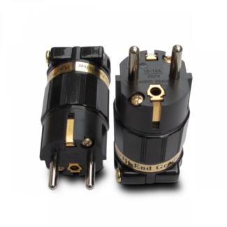 IeGo Ti2420BK Pure Silver Schuko Plug