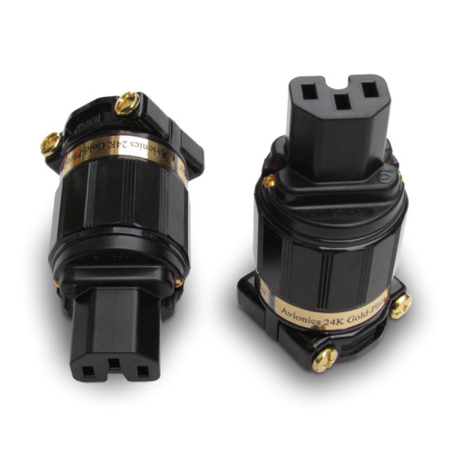 IeGo Ti2020BK Reiner Silber IEC-Stecker