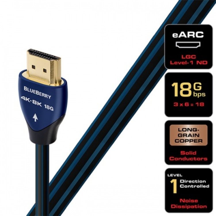 AudioQuest BlueBerry HDMI (18 Gbps 4K-8K) - Outlet Store
