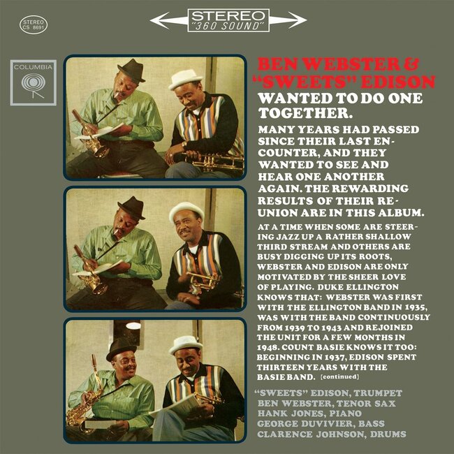 Ben Webster & ‘Sweets’ Edison - Ben Webster & ‘Sweets’ Edison - Hybrid-SACD