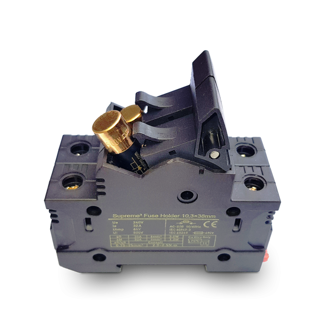 Hifi-Tuning Supreme³ Fuse Holder 10x38 mm, double pole