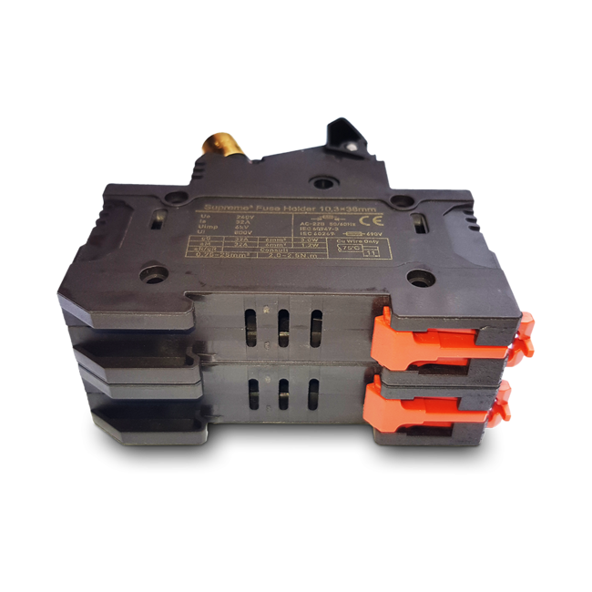 Hifi-Tuning Supreme³ Fuse Holder 10x38 mm, double pole