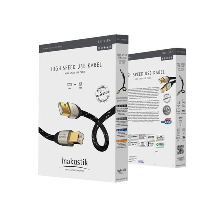 Inakustik Excellence High Speed USB 2.0 (USB A < > USB B)