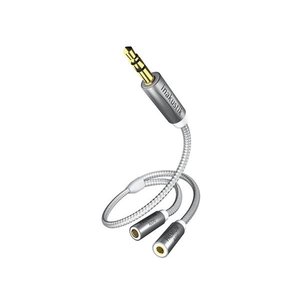 Inakustik Headphone/Extension Adapter | 3,5 | White/Silver