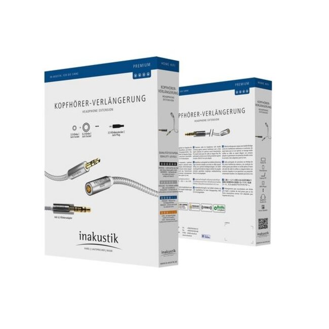 Extension cable for headphones | fem 3,5mm <> 3,5/6,3mm