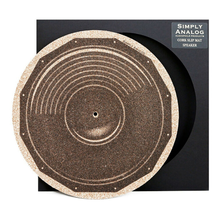 Simply Analog Slipmat aus Kork für Lautsprecher und Plattenspieler