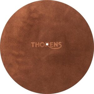 Thorens leather turntable matt (brown/cognac)