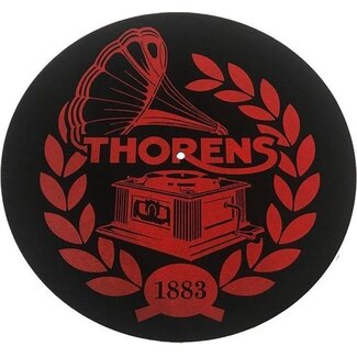 Thorens Viltmat met logo (Zwart/Rood)