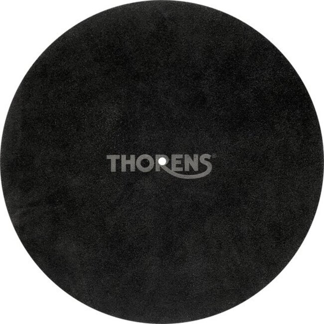 Thorens leather turntable matt (black)