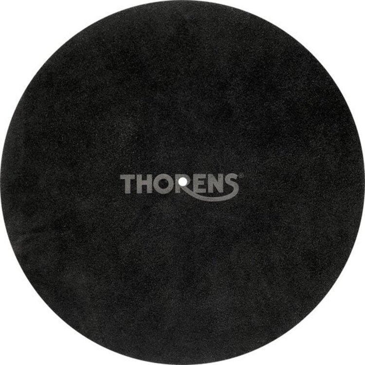 Thorens Thorens leren draaitafel mat (zwart)