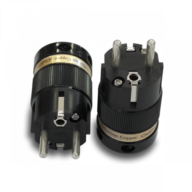 IeGo 8095BK Pure Silver Schuko Plug