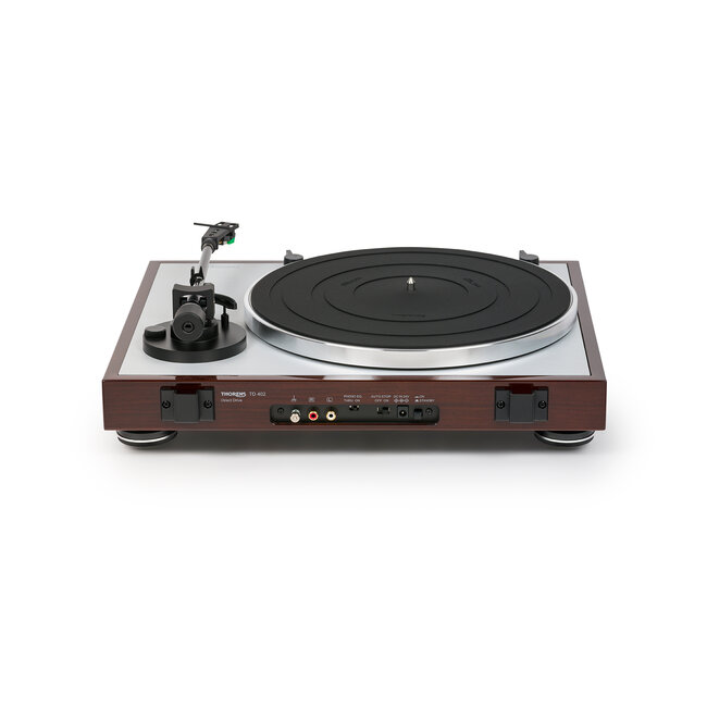 Thorens TD 402 DD Nogueira alto brilho gira-discos