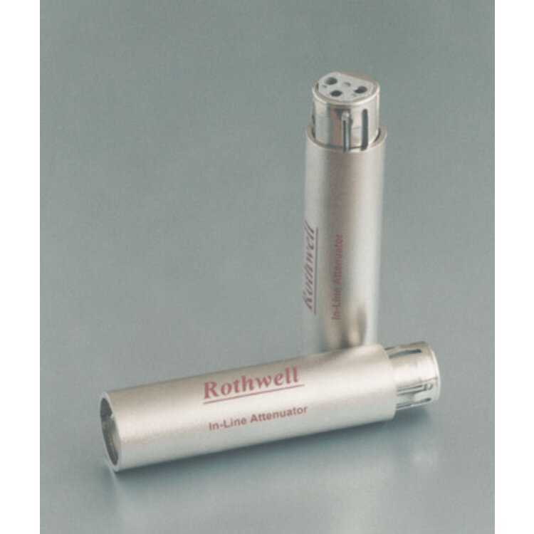 Rothwell Balanced (XLR) in-line attenuators (2 Stuks) -10dB