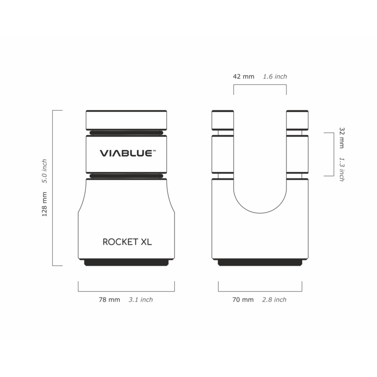 ViaBlue Rocket XL Kabelheber Silber