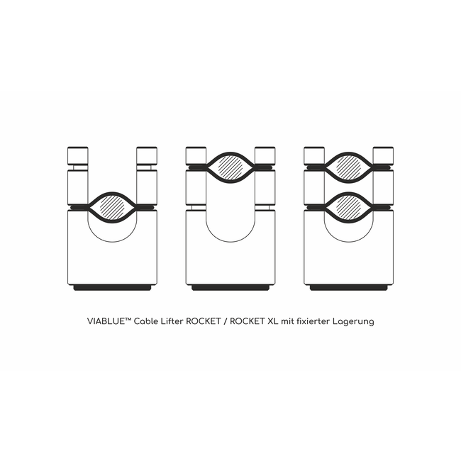 Rocket kabellifter Zilver (4 Stuks)