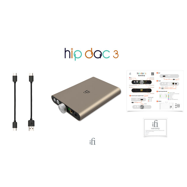iFi Audio hip-dac3 draagbare USB DAC en hoofdtelefoonversterker
