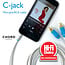 C-jack Mini-jack → RCA (tulp)