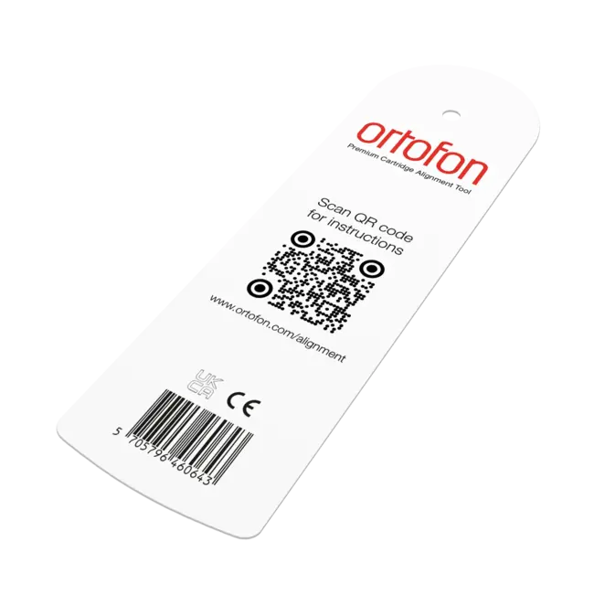 Ortofon Premium Alignment Tool – gabarito de alinhamento de célula