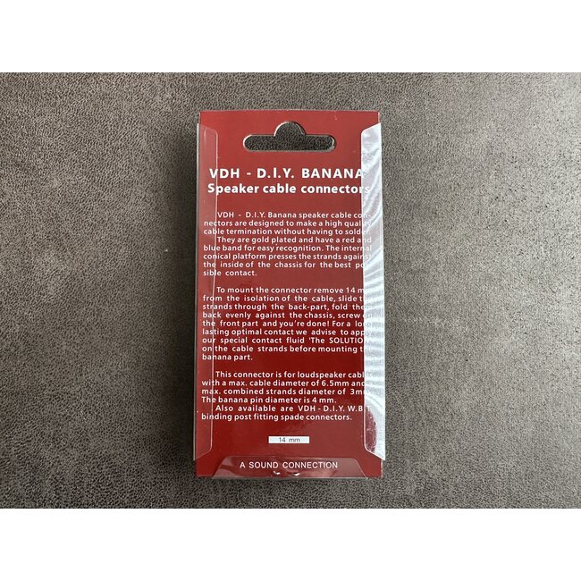 Van Den Hul D.I.Y. banana blister packed