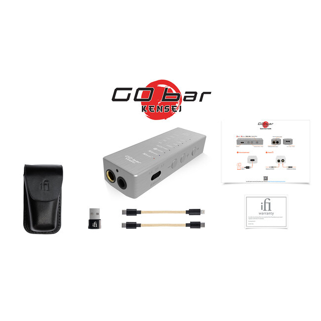 iFi Audio GO bar Kensei DAC USB portátil e amplificador