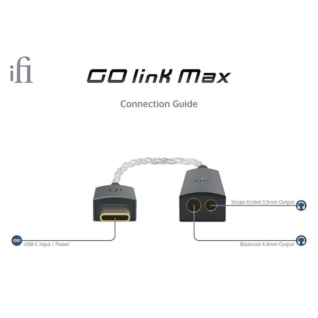 iFi Audio GO link Max DAC USB portable sortie 4.4mm équilibrée