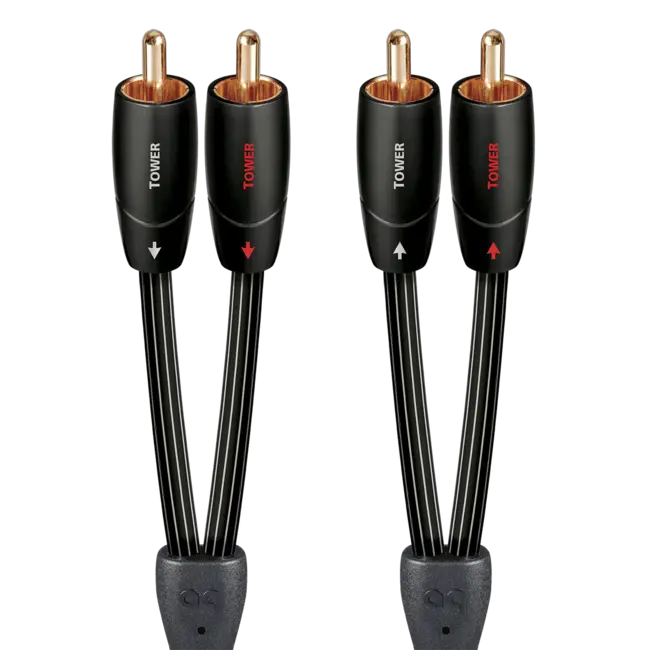 AudioQuest Tower RCA para RCA – Cabo analógico de alta qualidade
