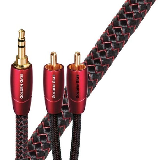 AudioQuest Golden Gate Mini-jack naar RCA – Premium audio-interlink