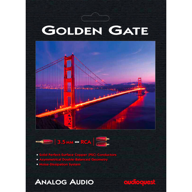 AudioQuest Golden Gate 3,5 mm mini-jack – Cabo Premium