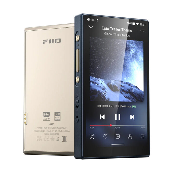FiiO M21 DAP Hi-Res com Android 13 e Quad-DAC