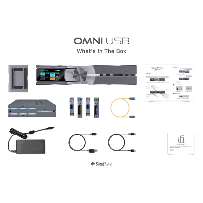 SilentPower OMNI USB – Isolateur USB optique pour audio haute fidélité