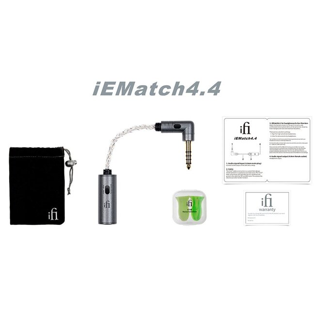 iFi Audio iEMatch4.4 – Perfect geluid met In-Ear Monitors